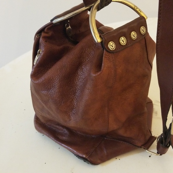 Vintage Valentina Leather Hobo Bag - Picture 3 of 7